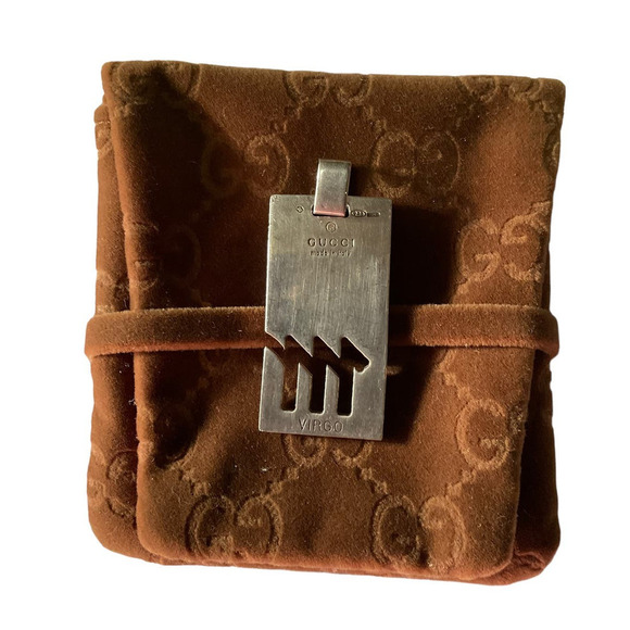 GUCCI Virgo 925 Silver Pendant in Pouch and Boxed. Made in Italy - Picture 12 of 12
